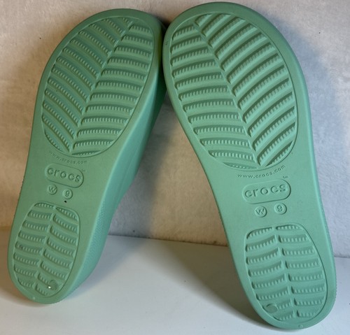 Crocs klassische Plateau-Pantoletten Damengröße 9 jadegrün - Bild 6 von 6