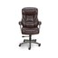 staples osgood bonded leather high-back managers chair brown 416523