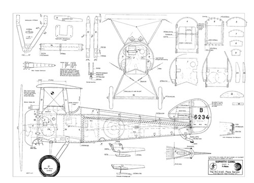 RADIO CONTROLLED SCRATCH BUILD PAPER PLANS.. - Picture 18 of 25