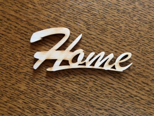 Schriftzug "Home, sweet, Dreams" aus Holz gelasert - Bild 2 von 4