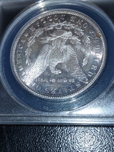 1880 S Morgan Silver Dollar ANACS MS 64 RARE ⚡Toned Super Purple Monster! 💜💥 - Picture 8 of 8