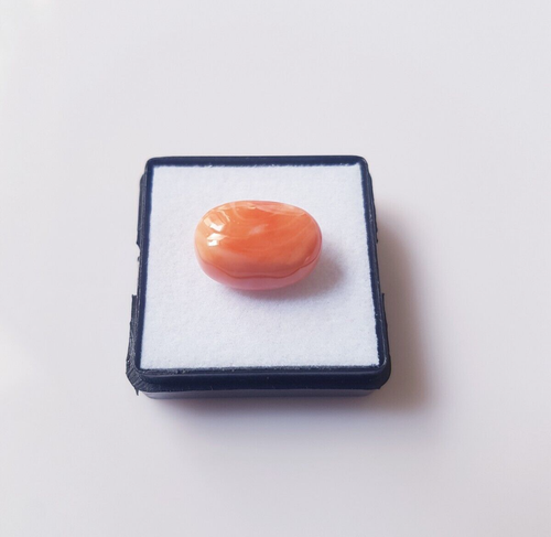 Natural Japanese coral Dark Pink Beautiful Oval Shape Vintage coral gemstone.D1 - Picture 5 of 11