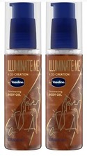 2 Pack Vaseline Illuminate Me Shimmering Body Oil Created for Melanin Rich Skin