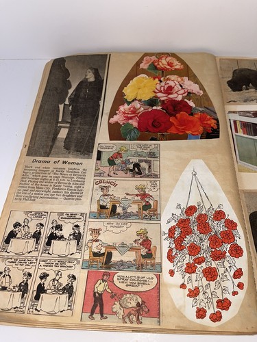 Vintage 1971 Scrapbook Clipped Articles Comics Advertisements Announcements - Picture 16 of 17