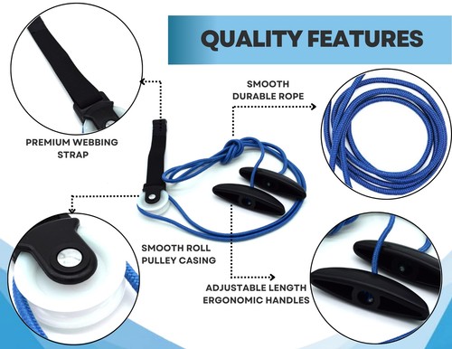 LiftAid Shoulder Pulley for Physical Therapy, Shoulder Muscles Recovery Tool - Picture 8 of 8