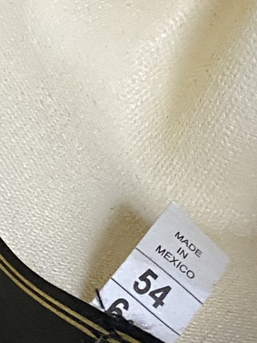 VTG CORRAL WEST RANCHWEAR Pro Rodeo Cowboy Hat Size 54/6 3/4 Comfort Band Mexico - Bild 7 von 10