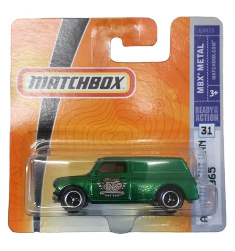 MATCHBOX AUSTIN MINI VAN 1965 #31 DIE-CAST MODEL CAR GREEN NEW AND SEALED.