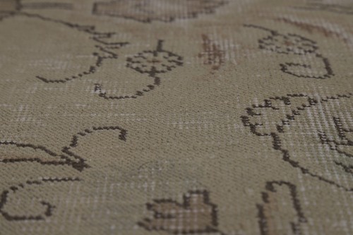 Vintage Muted Tebriz Living Room Area Rug 10x12 Traditional Handmade Wool Carpet - Picture 12 of 24