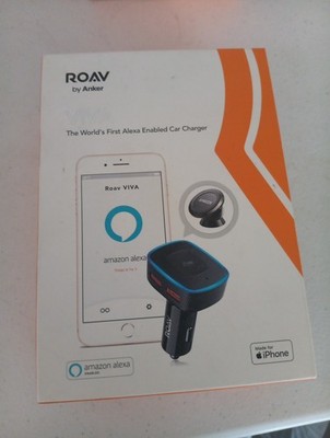 Roav Viva Alexa Enabled Car Charger with Universal Magnetic Mount GreatCondition