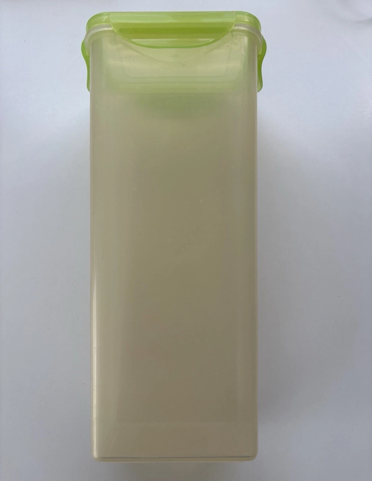 Tall Green Plastic Storage Container