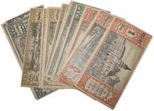 20 x 50 Pfennig Notgeld Berlin Stadt / Berliner Bezirke Komplett Geldscheine