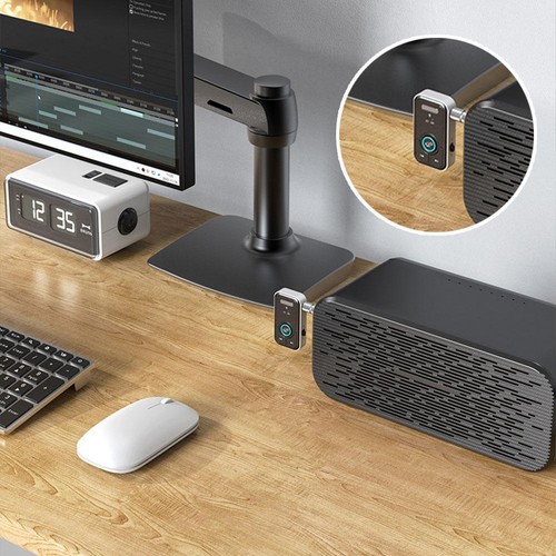 Bluetooth 5.3 Transmitter Receiver Wireless Audio 3.5mm Adapter Aux w/ Mic N6U6 - Afbeelding 2 van 14
