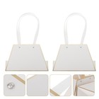 2 PCS -Griff Blumenbeutel Transparent Geschenkverpackung Beutel transparente