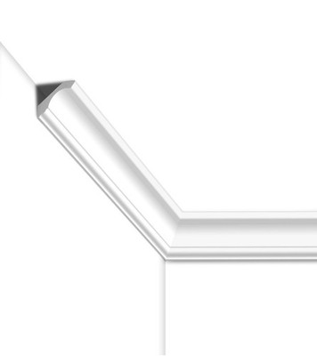 Ceiling Crown Molding Polystyrene Decorative Adhesive Trim 10-Pack 40Ft, White