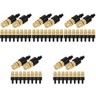 50 PCs Kupfer Mister Düse Einstellbare Mikro -Nebel -Düse kurzer Nebelsprinkler