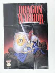 Dragon Warrior 1989 Nintendo NES Game Manual Map Chart Explorers Handbook CIB