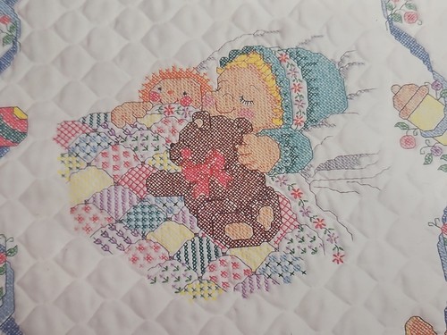 Vintage New Old Stock Bucilla Sweet Dreams Quilt Top 64874 Special Edition Baby - Picture 2 of 7
