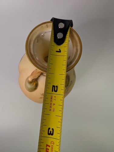 Antike Royal Worcester Knospenvase handbemalt floral gold vergoldet um 1914 England 7 Zoll - Bild 13 von 13