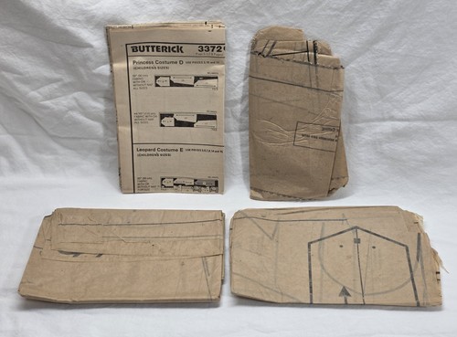 Butterick Cut Pattern #3372 Vintage Costume Mime Witch Princess Bunny Leopard - Picture 3 of 3