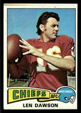 1975 Topps Len Dawson (HOF) #120 - Kansas City Chiefs
