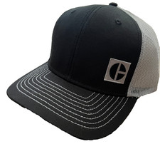 Caterpillar CAT Equipment Black  Gray C Block Snapback Mesh Trucker Cap/Hat