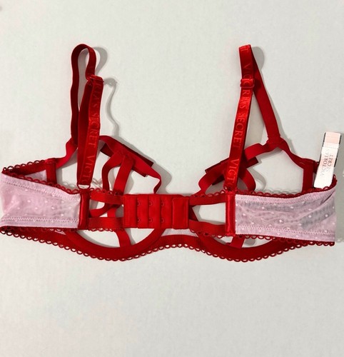 Victoria's Secret Very Sexy Unlined Balconet Bra Sizes L & XL NEW Red - Picture 3 of 4
