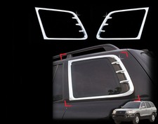 Chrome Window C Pillar Post Quarter 2P for 2001 - 2006 Hyundai Santa Fe