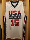 Magic Johnson Signed USA Dream Team (1992 Olympics) White Jersey PSA COA