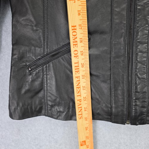 Chaqueta de cuero Avanti para mujer grande vaquera occidental gótica corpcore dinero antiguo motociclista - Imagen 18 de 21