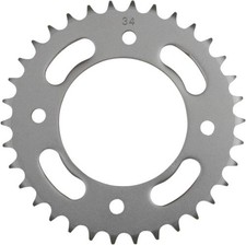 Parts Unlimited Steel Rear Sprocket - 34T Motorcycle ATV/UTV Street Bike
