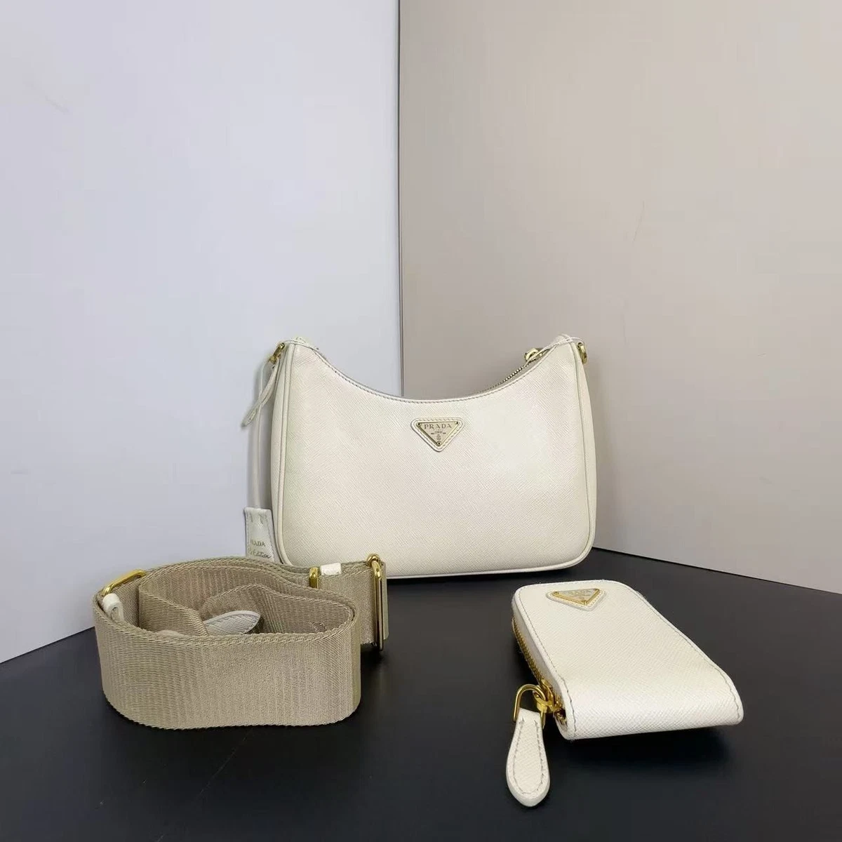 PRADA Vitello White Bags & Handbags for Women for sale | eBay