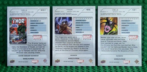 UD Marvel Platinum RAINBOW THOR COVER VARIANT HELA RAINBOW HELA ~ PACK FRESH - Picture 2 of 3