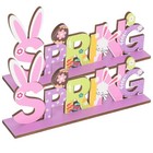 2 Pcs Dining Room Decor Front Door Sign Spring Decorations for Home