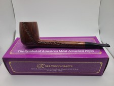 Stephen & Roswitha Anderson S&R Handmade Briar Tobacco Pipe Rusticate Freehand