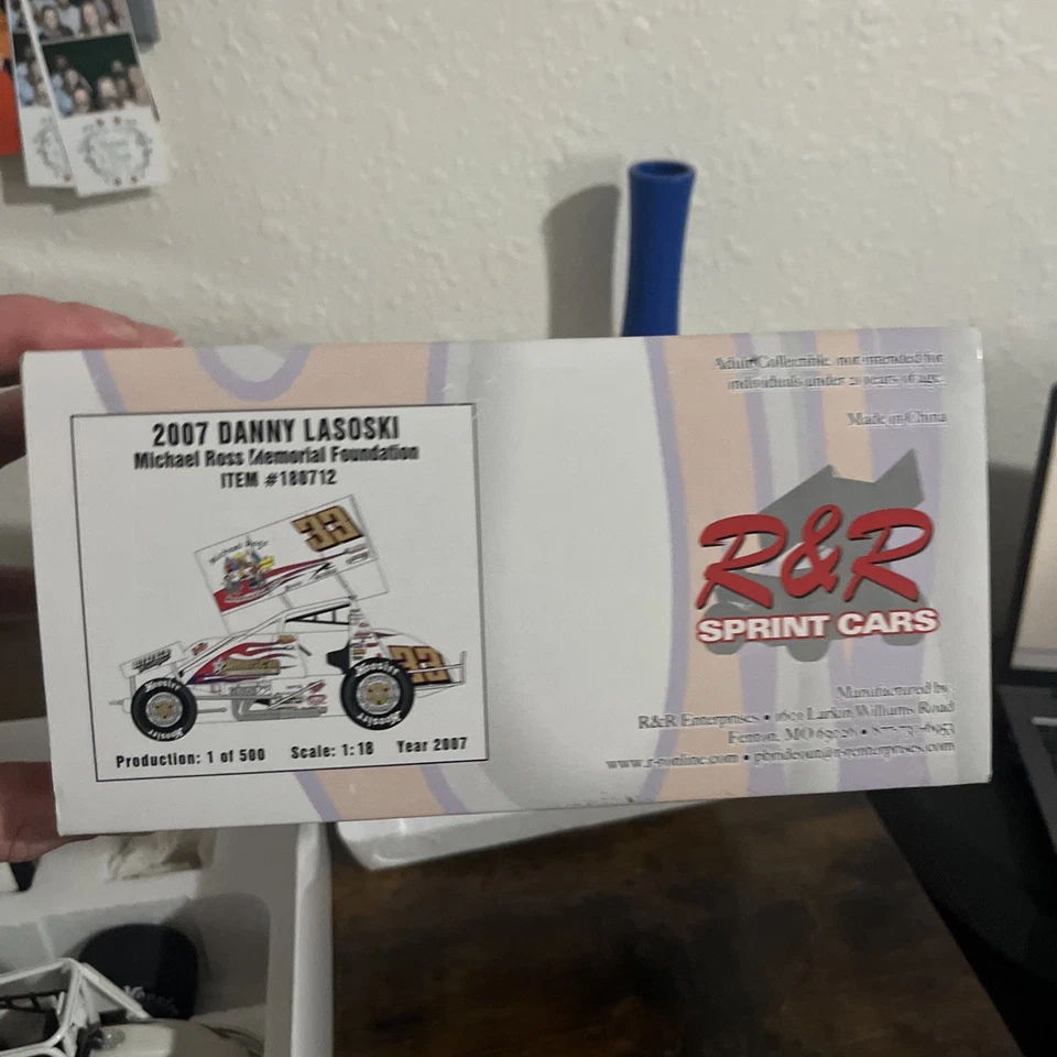1/25 R&R 2007 Danny Lasoski #33 Michael Ross Foundation Sprint Car - Image 4 of 4