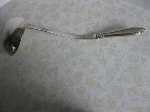 Antique Silver Plate Punch Ladle 12 1/2" L  Ornate Floral Design Nickle Silver - Picture 6 of 7
