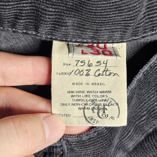 Pantalones de pana vintage Abercrombie & Fitch para hombre 30x30 (31x26 real) Y2K - Imagen 13 de 14