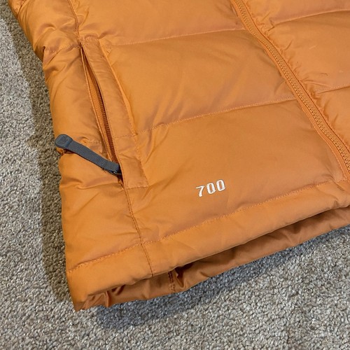 Giubbotto piumino donna vintage Y2K The North Face arancione Nuptse 700 giacca S - Foto 5 di 12