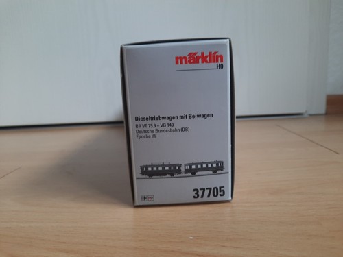 Märklin 37705 Dieseltriebwagen VT 75.9 mit Beiwagen - H0- Digital Mfx Sound- OVP - Bild 7 von 7
