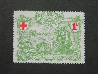Vignette Société Croix Rouge Britannique Stamp British Red Cross Society