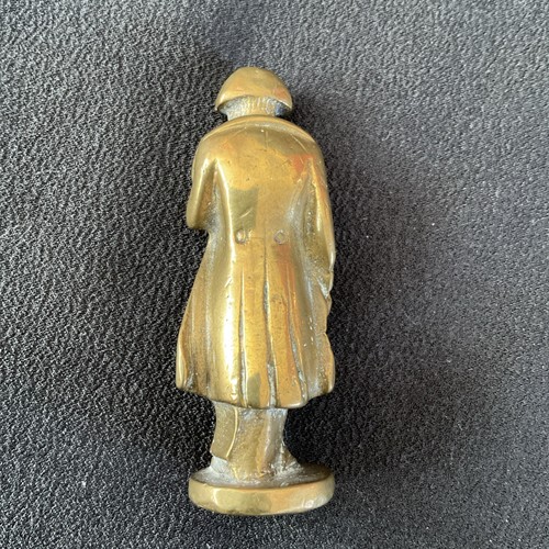 um 1821/30 Napoleon Bonaparte vergoldete Goldbronze Standfigur/Stempel/Pfeifenstopfer - Bild 5 von 6