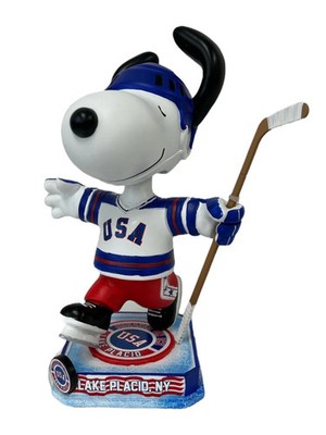 Snoopy USA Hockey Miracle on Ice Officially Licensed 8 inch Bobblehead  (only 12