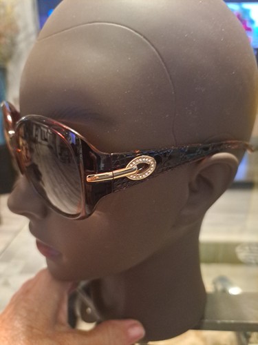 DUCCO ITALY Brown Gold Crystals DC6214 Sunglasses 130 Sz SM Beautiful - Picture 4 of 7