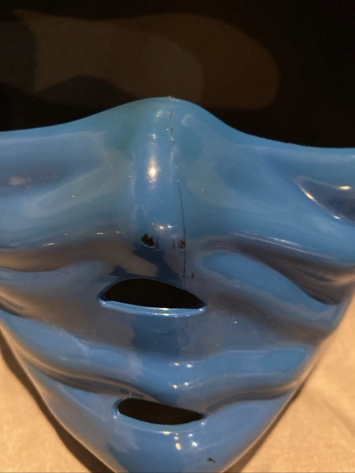 Máscara ninja de plástico duro azul y negro Greenbrier Int'l correa elástica Foto 2 de 4