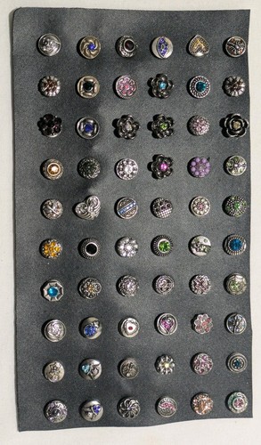 Menge 60 Ingwer Druckknopf Stil 12mm Knopf Charms Verschiedene Materialien Stile C - Bild 1 von 6