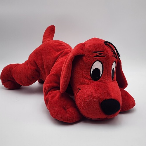 Scholastic Clifford The Big Red Dog Side Plush Stuffed Animal Sewn Eyes 18" - Picture 2 of 8