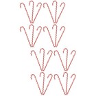 2 Pieces Plastik Zuckerstangen Weihnachtsbaumschmuck Parteiverzerrung