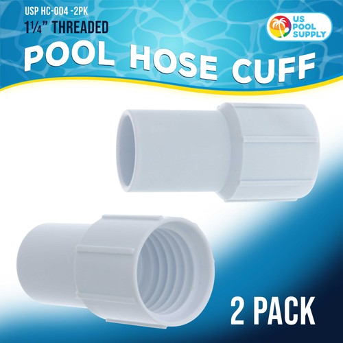 1-1/4" Pool Hose Cuff, Swimming Pool Replacement Cuff Spiral-Wound Vacuum 2 Pack - Picture 2 of 5
