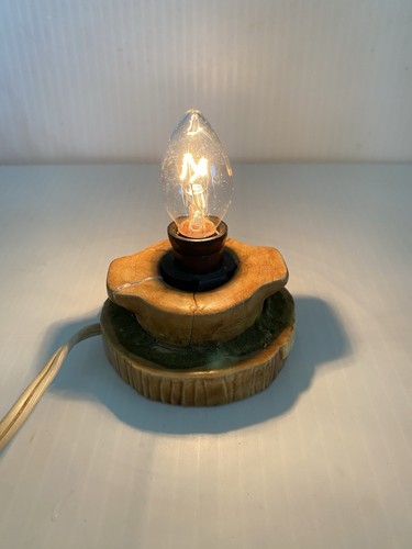 Vtg Handcrafted Ceramic Owl Table Lamp Night Light Retro 1970s Mcm Decor Flawed - Picture 24 of 24