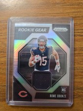 2024 Panini Prizm - Rookie Gear Rome Odunze #RG-ROE (MEM, RC)